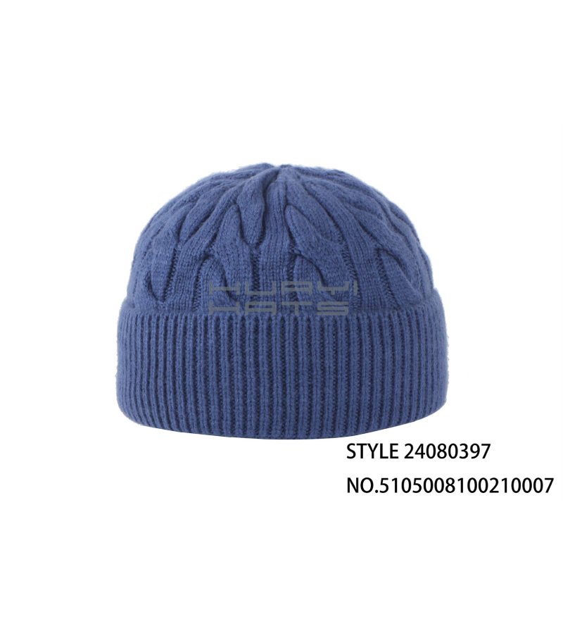 Classic Blue Knitted Beanie