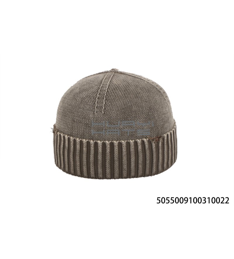 Grey Vintage Knit Beanie Wholesale