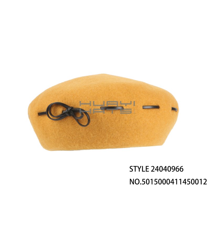 yellow beret