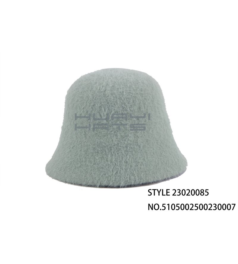 Olive Knitted Bucket Hat