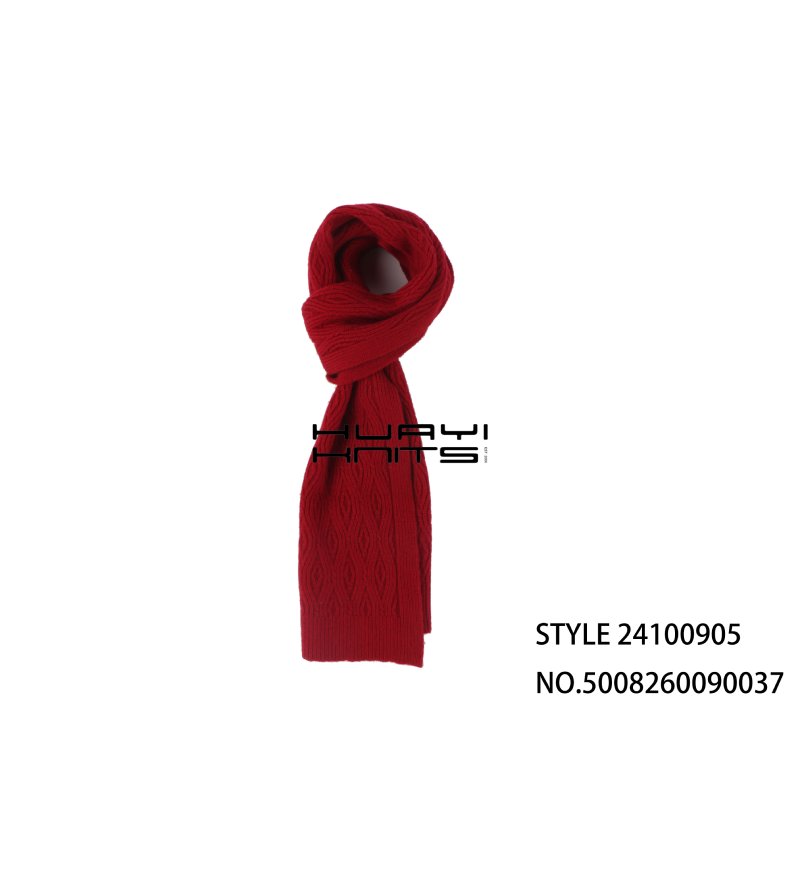 Fashion Red Knitted Scarf