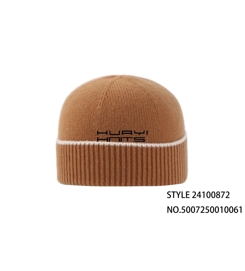 Custom Fashion Brown Knitted Beanies