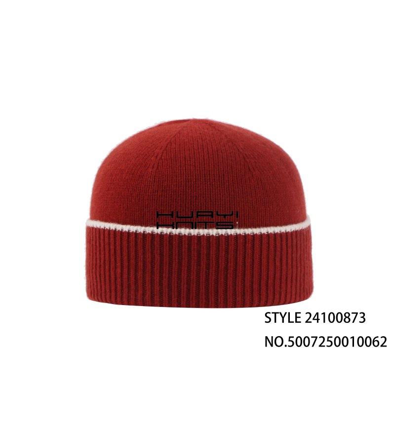 Custom Fashion Red Knitted Beanies