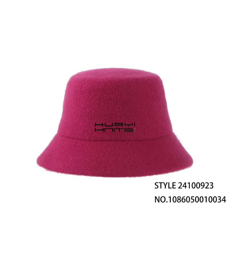 Custom Simple Wool Knitted Bucket Hat